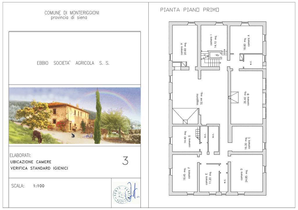 Agriturismo Biologico Ebbio Villa Monteriggioni Luaran gambar
